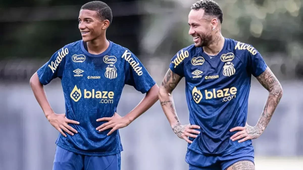 Neymar pede desculpas após agressão a Robinho Jr. no Santos