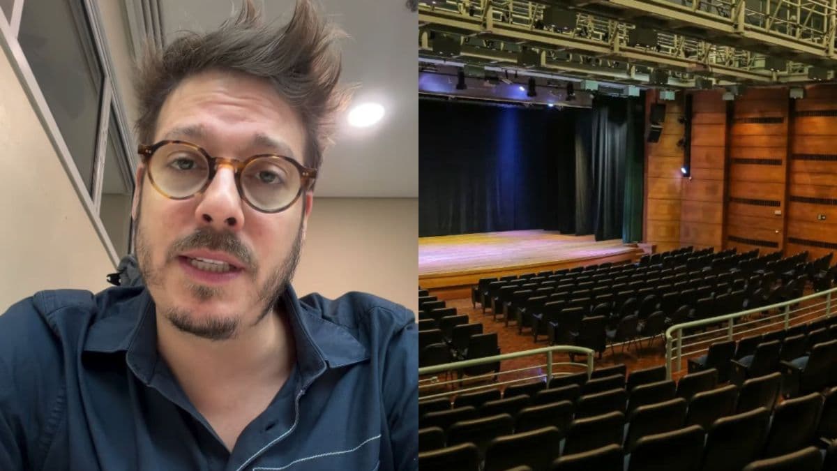 Acidente no Teatro Humboldt deixa feridos antes de show de Porchat