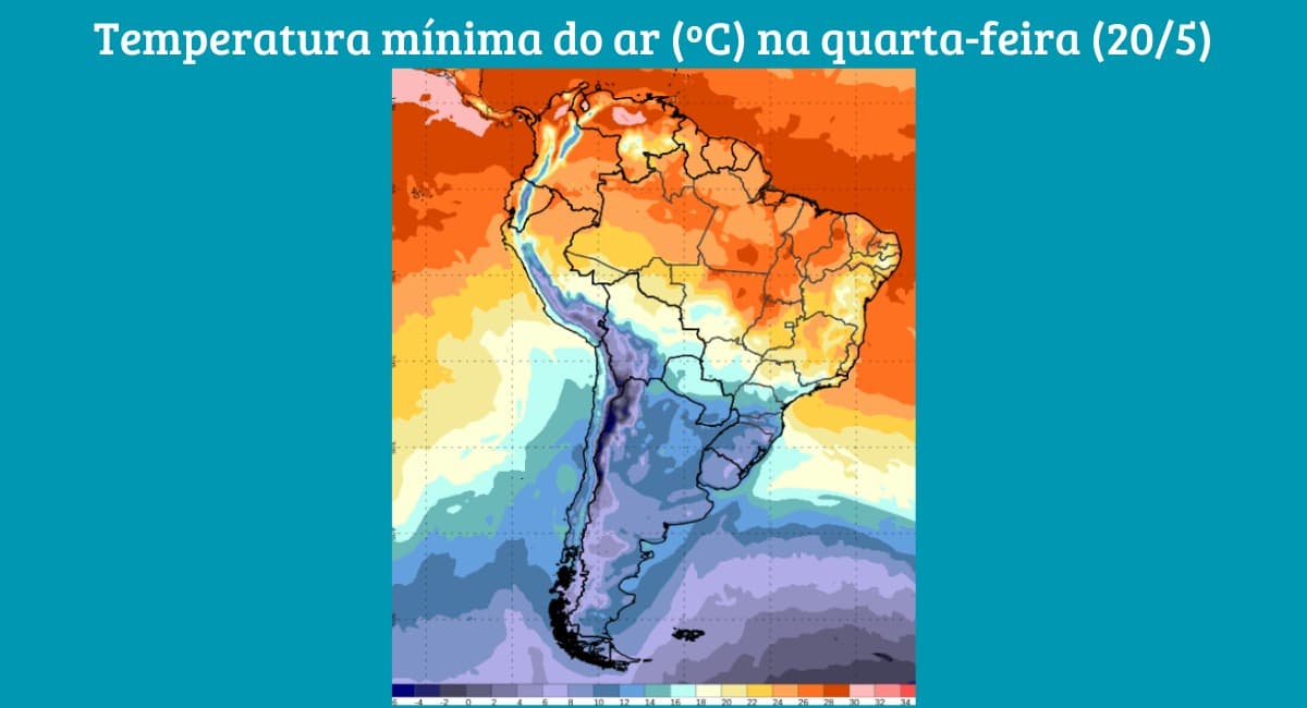 Frio intenso e chuvas marcam o Centro-Sul do Brasil