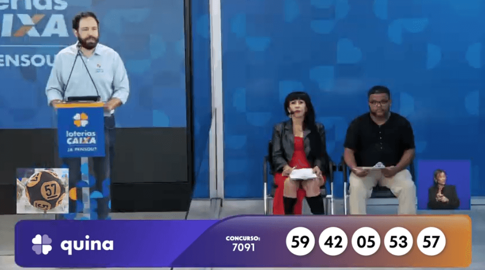 Resultado da Quina 7091: veja os números sorteados nesta quinta-feira