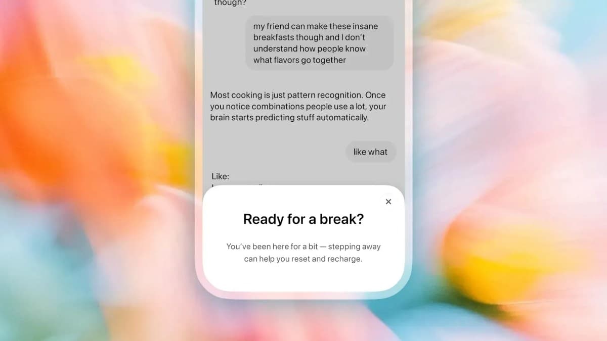 OpenAI introduz alertas de pausa para jovens usuários do ChatGPT
