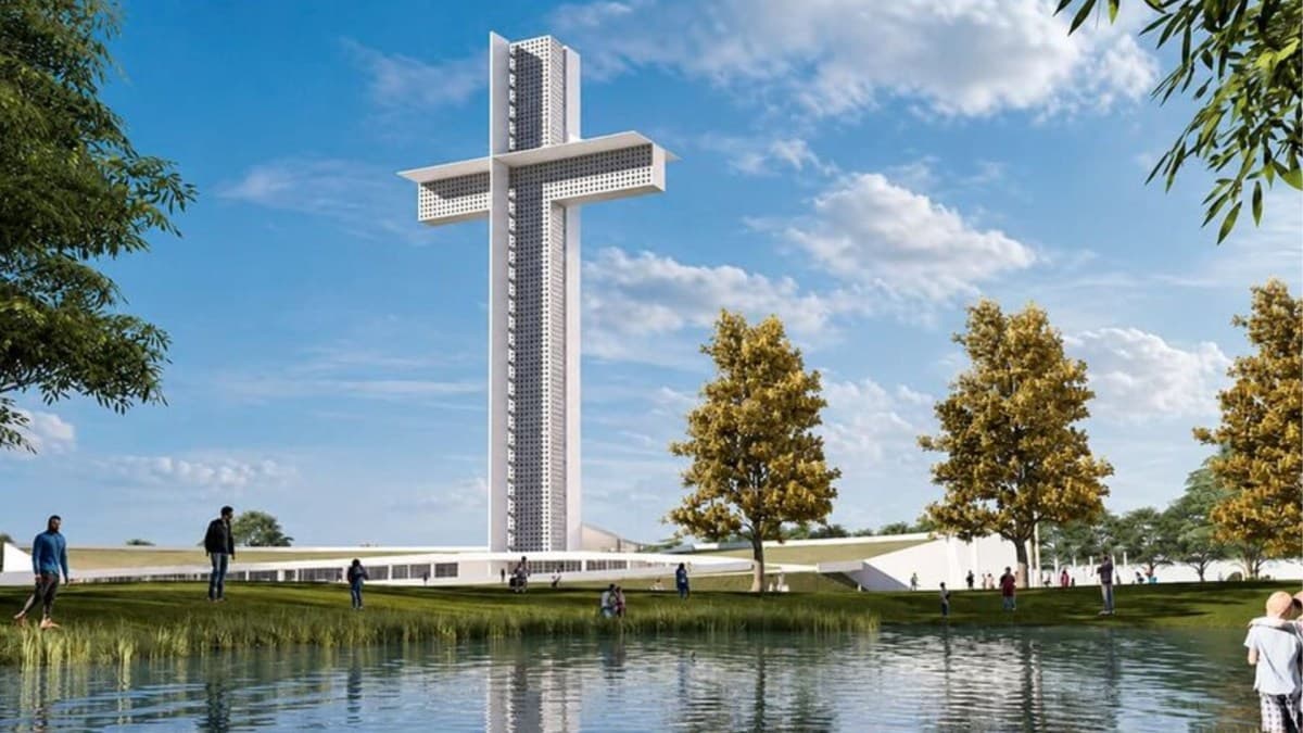 Cruz Alta inicia construção de cruz de 102 metros em complexo turístico