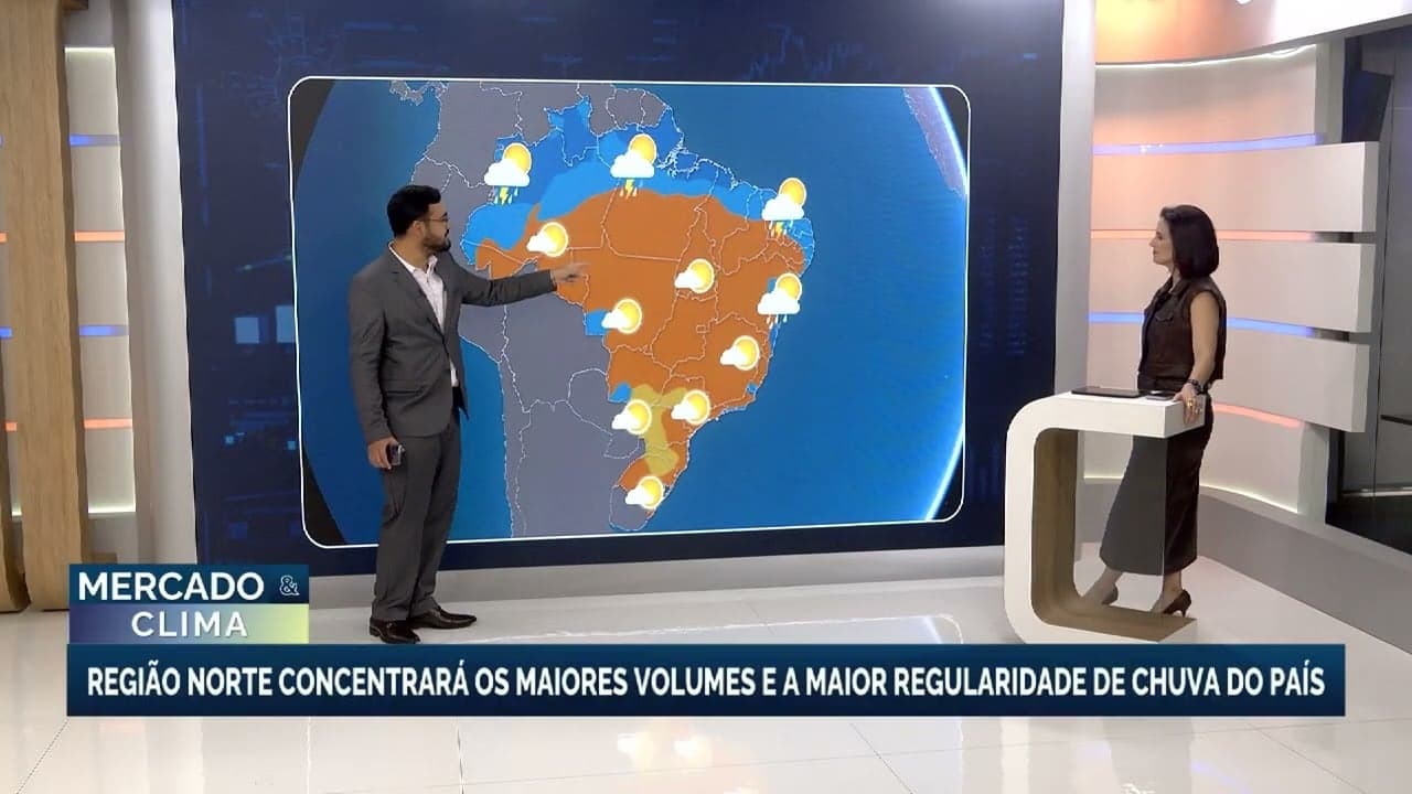 Chuvas intensas no Norte e seca no Centro-Sul do Brasil