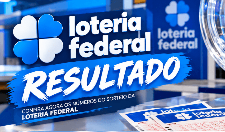 Resultado da Loteria Federal hoje: concurso 6106 sorteia 17469, 81210, 07767, 41317 e 79412