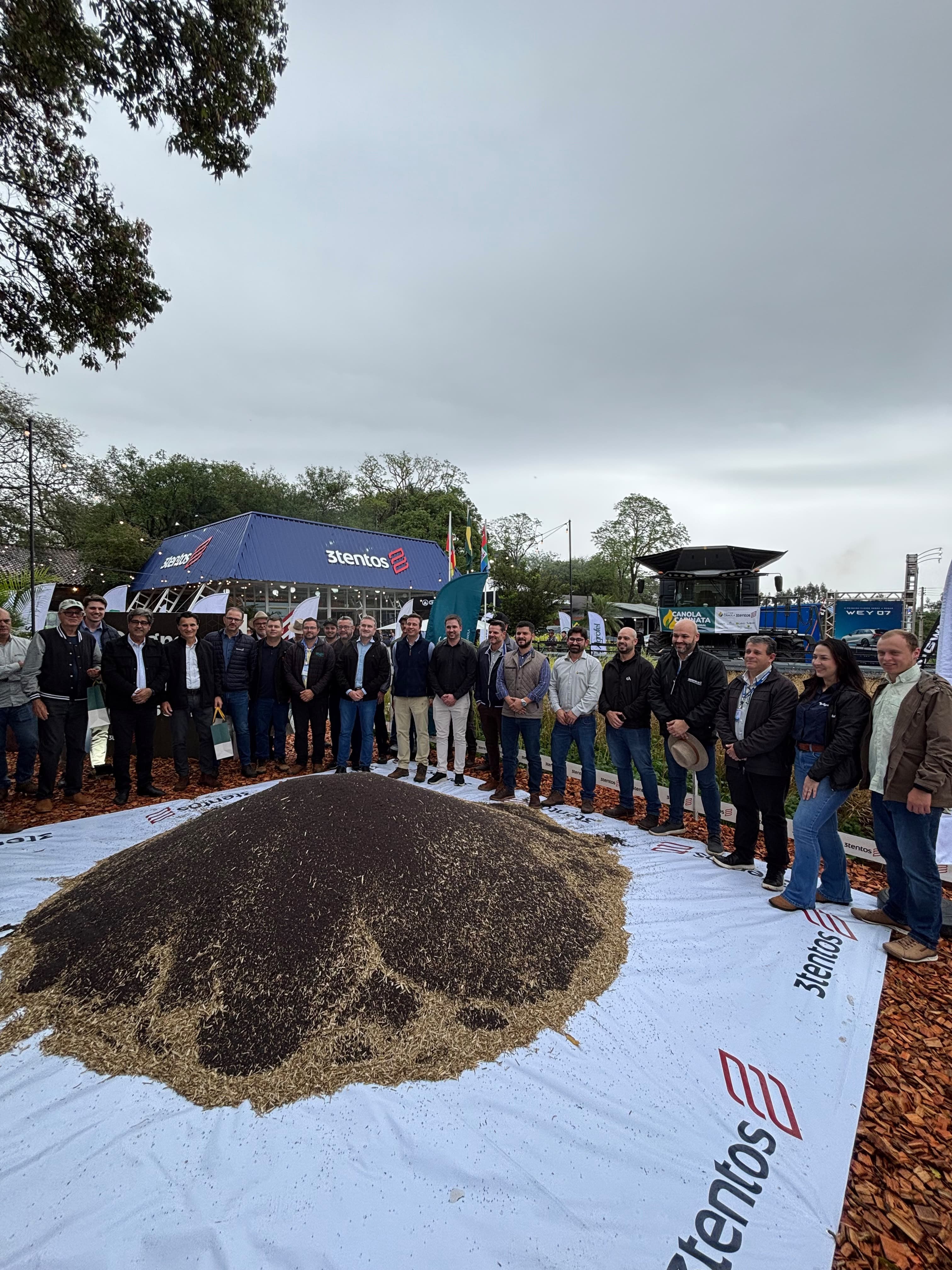 Cerimônia marca abertura da colheita de canola e carinata no RS