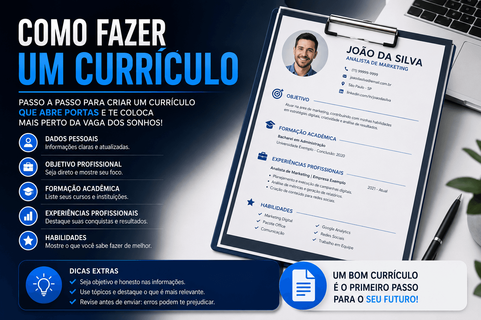 Como fazer um currículo: guia completo para conquistar mais entrevistas em 2026