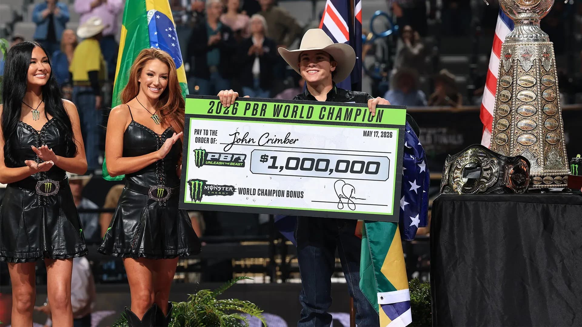 John Crimber conquista título mundial na PBR em Fort Worth