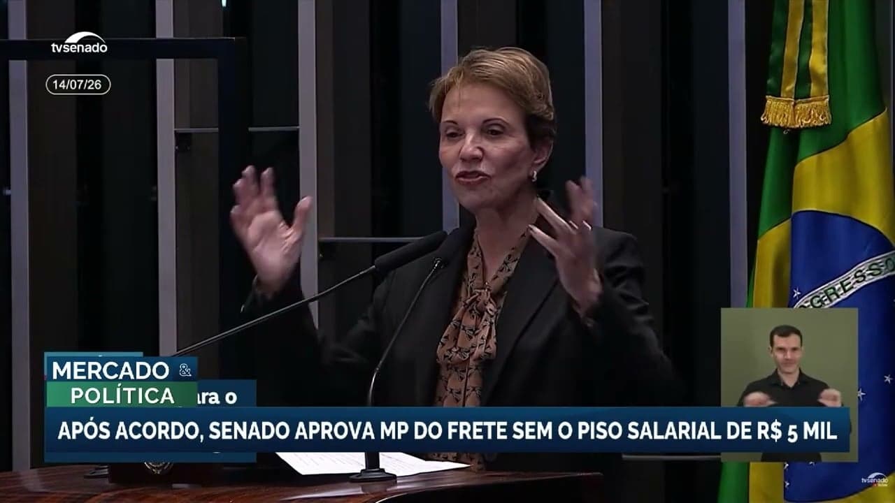 Senado aprova MP que modifica piso mínimo do frete rodoviário