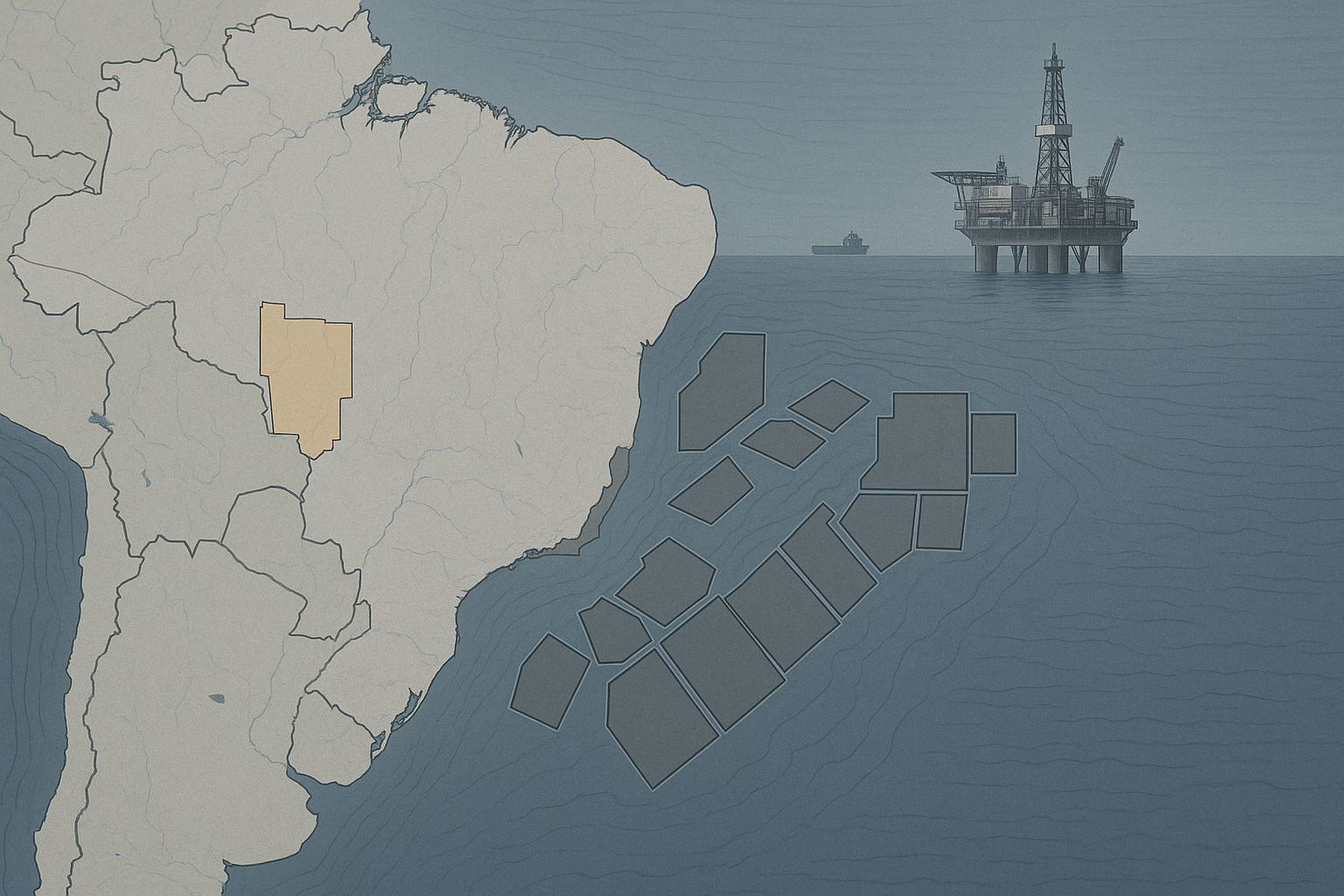 ANP amplia oferta com 45 novos blocos de concessão de petróleo
