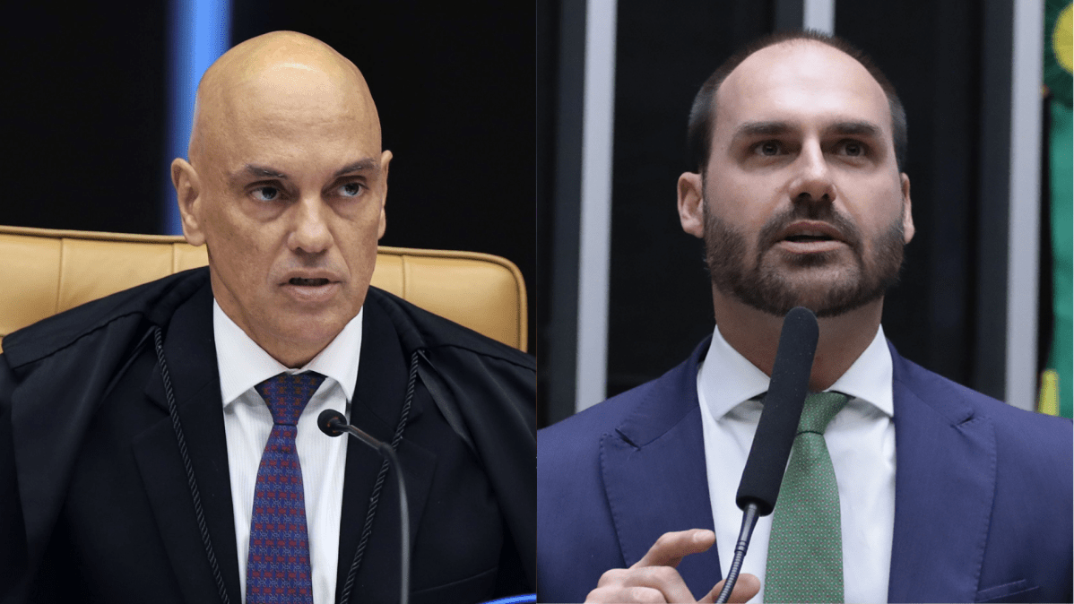 Ministro Moraes é alvo de defesa em caso de Eduardo Bolsonaro