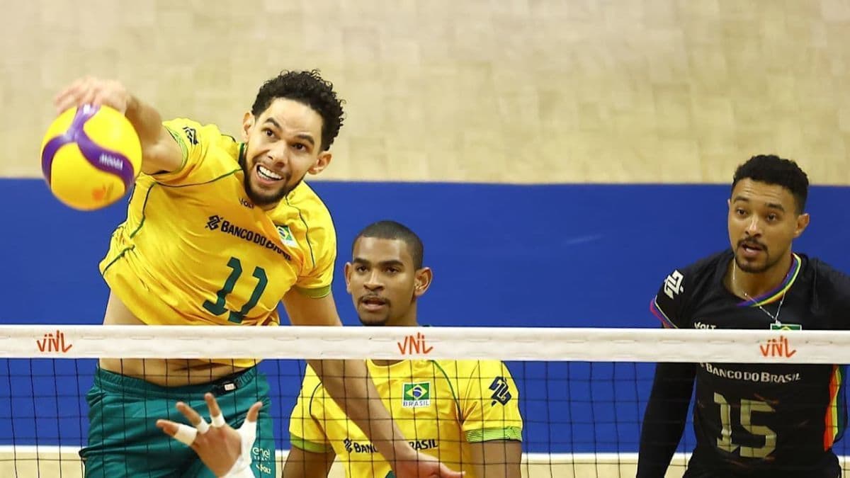Brasil vence Bélgica em partida decisiva da Liga das Nações de Vôlei