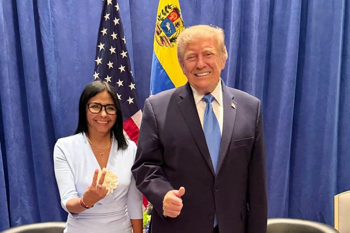 Donald Trump e Delcy Rodríguez se reúnem em Nova York durante a ONU