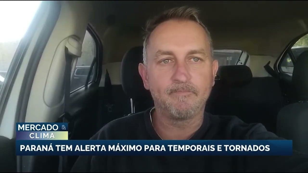 Paraná em alerta máximo para temporais e tornados nesta sexta-feira