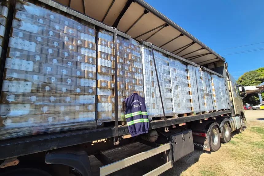 Fiscalização apreende 8.580 caixas de cerveja no Pará