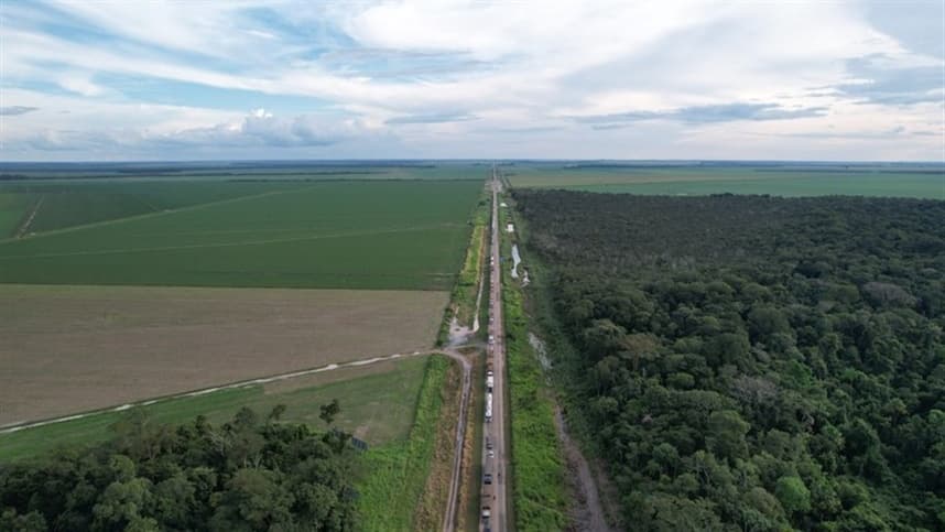 BR 163: Importância no escoamento de grãos e insumos com cerca de 50 milhões de toneladas por ano.