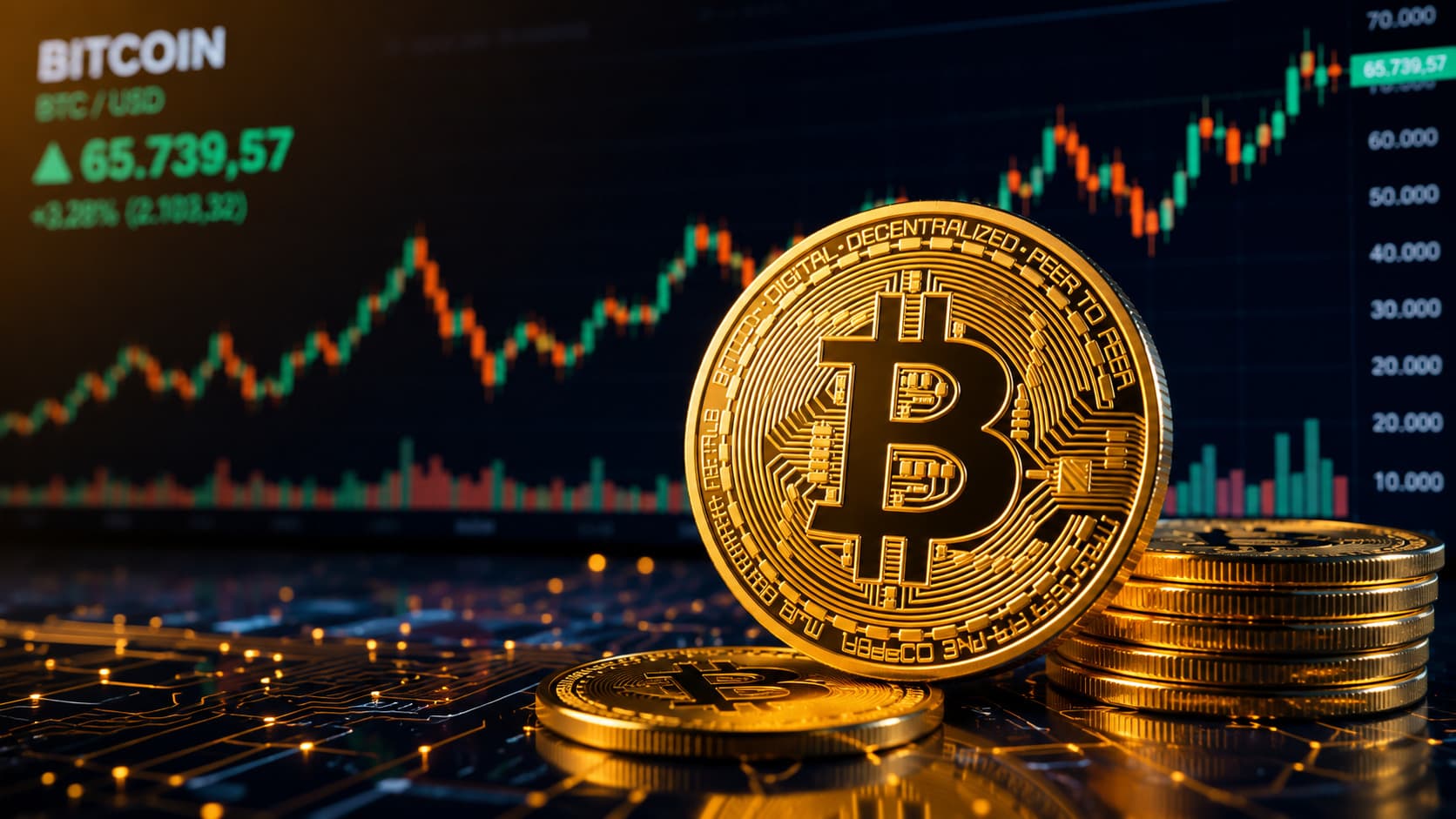 Bitcoin oscila perto de US$ 82,7 mil enquanto mercado monitora fluxos de ETFs e o Fed