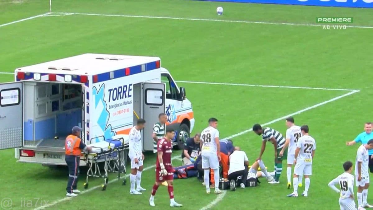 Luan Peres desmaia após ser atingido por bola durante jogo