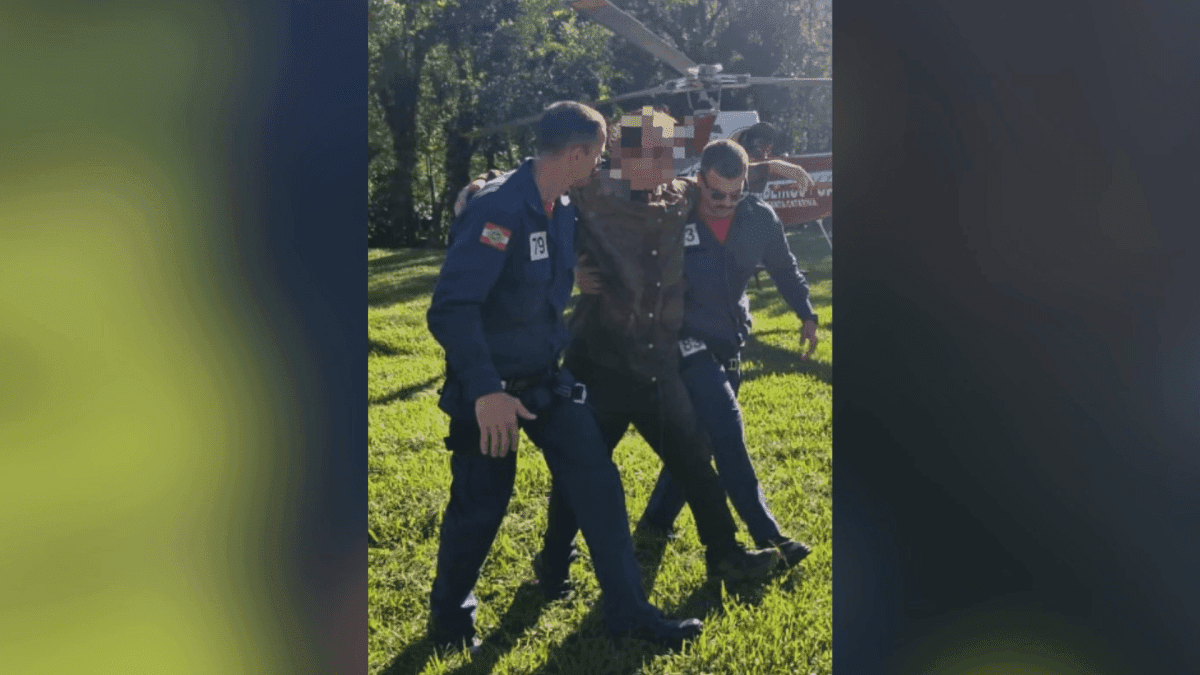 Trilheiro perdido por cinco dias é resgatado em Santa Catarina