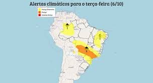 Previsões do Clima Indicam Chuvas em Diversas Regiões do País