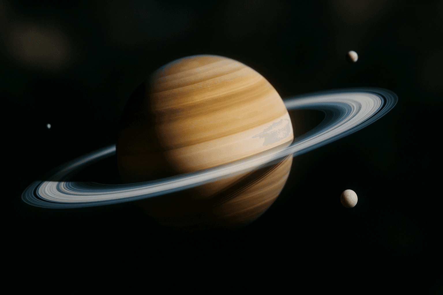 Saturno em foco: Revelações sobre a coloração dos polos do planeta