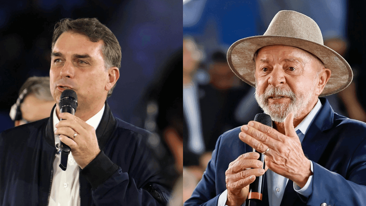Senador Flávio Bolsonaro e Lula enfrentam disputa acirrada nas urnas
