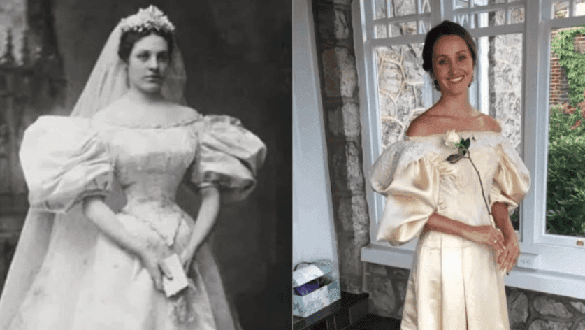 Vestido de noiva de 1895 vira tradição familiar e já foi usado por 11 mulheres