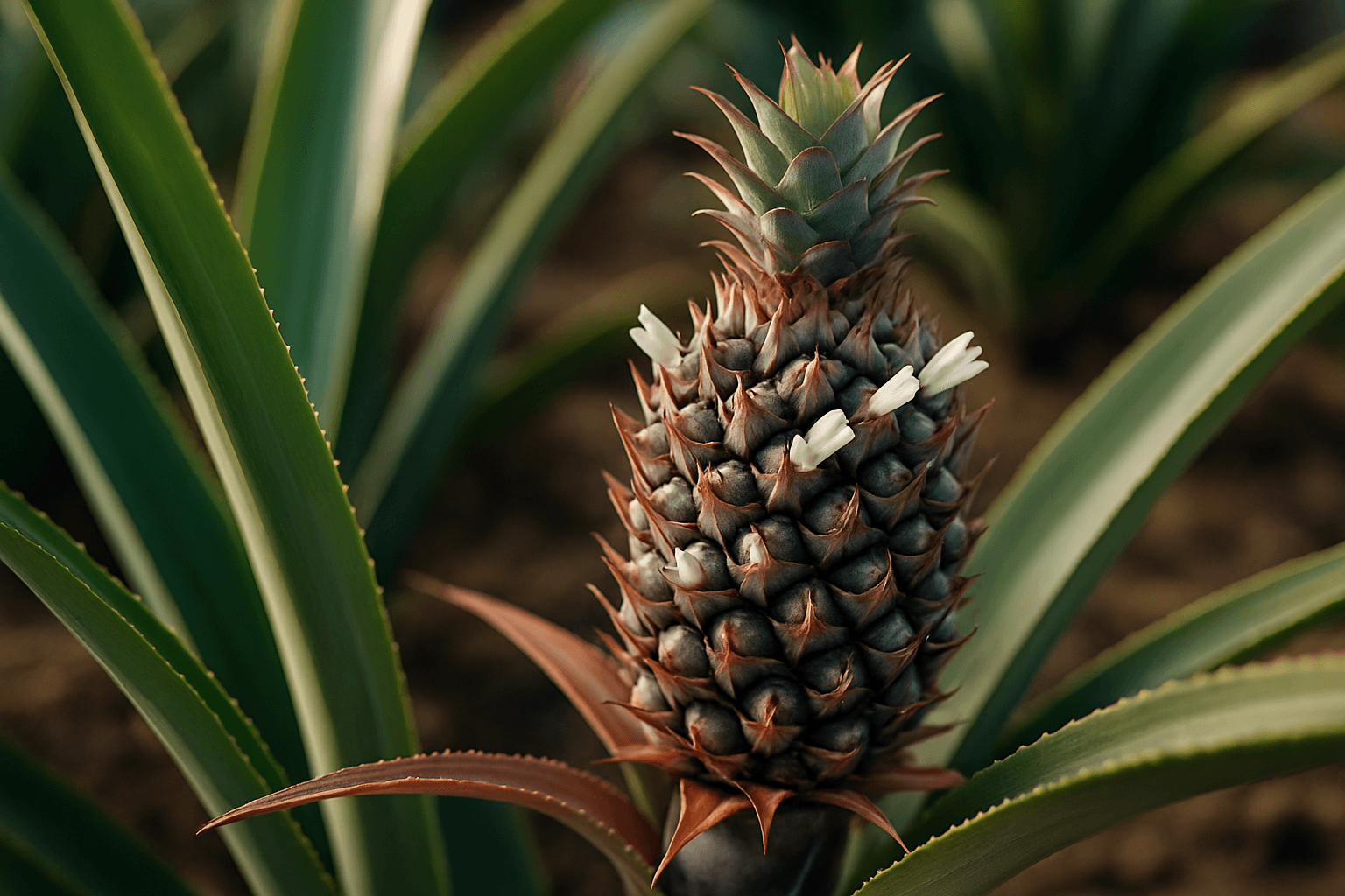 Curiosidades sobre a formação do abacaxi: um 'cacho' de frutas