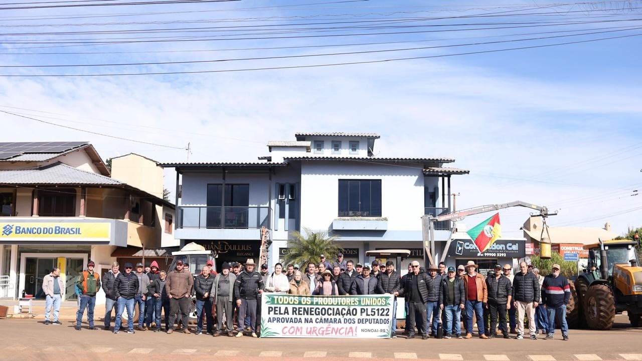 Protestos de agricultores no RS exigem aprovação de lei de dívidas