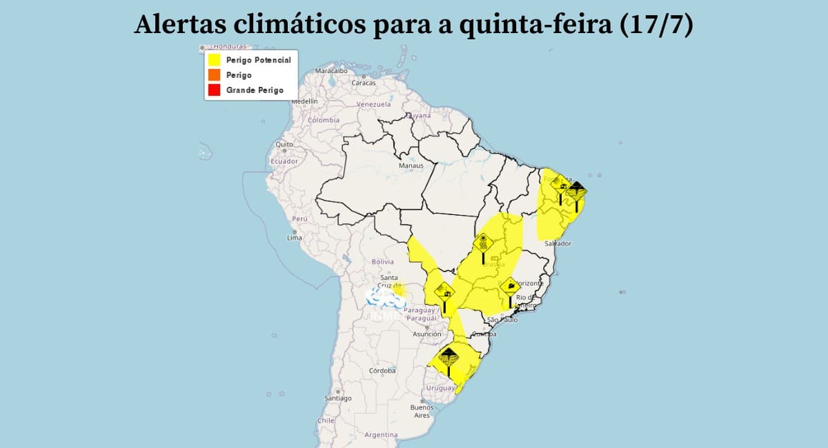 Mudanças climáticas afetam tempo no Brasil nesta quinta-feira