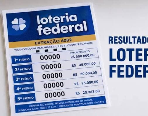 Resultado da Federal 6086 hoje (26/07): confira os bilhetes premiados