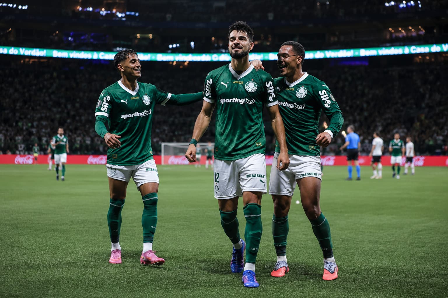 Palmeiras goleia o Santos por 3 a 0 e encaminha vaga nas quartas da Copa do Brasil