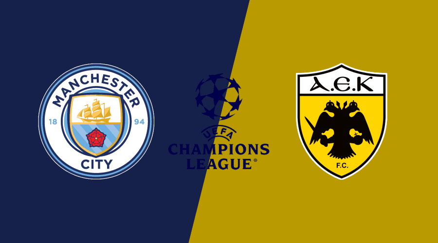 Man City x AEK Athens hoje: tudo sobre o jogo pela Champions League