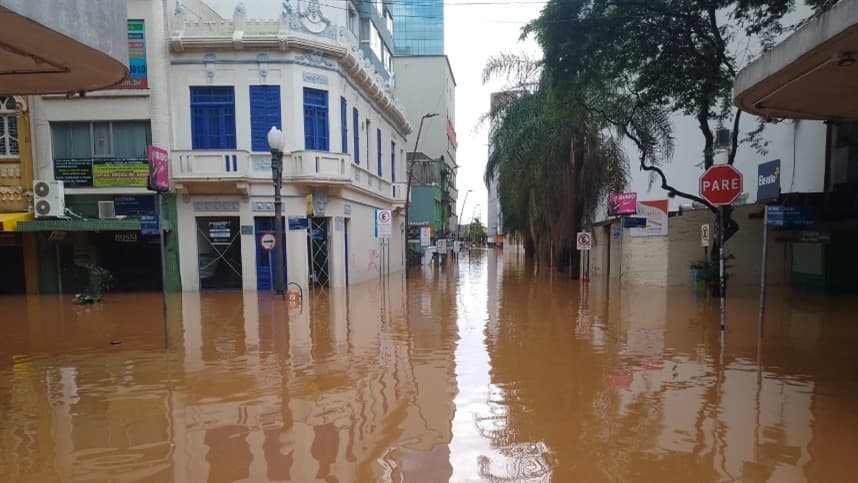 Defesa Civil alerta para enchente em São Borja