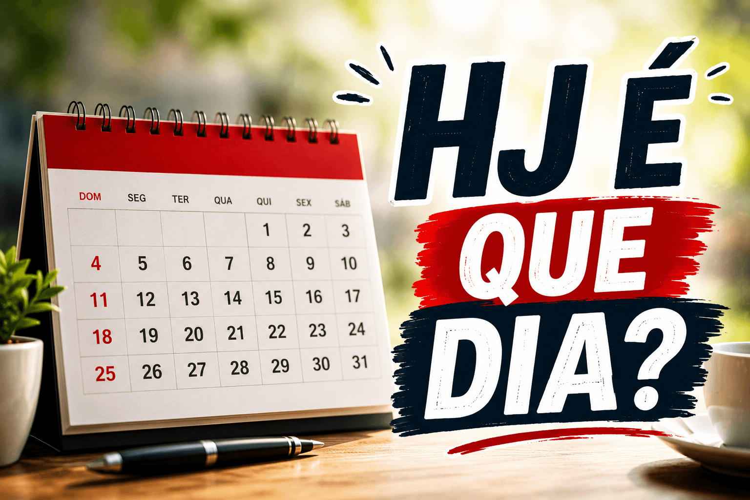 Hoje é que dia? (segunda-feira, 27/07): confira a data de hoje