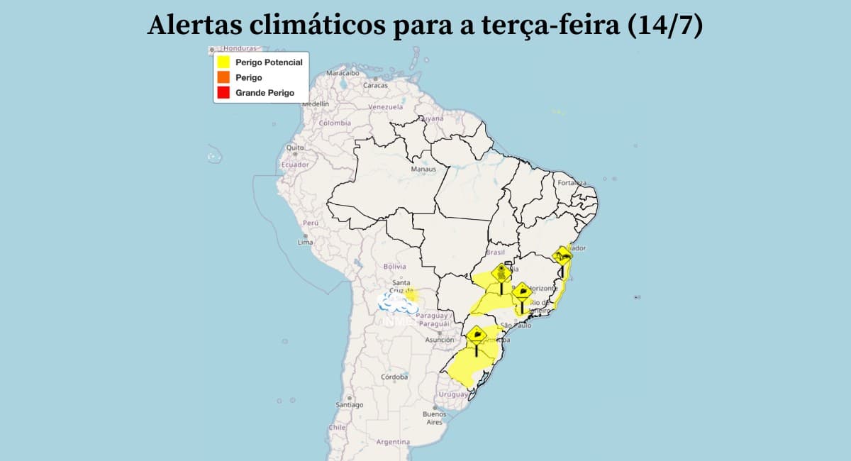 Previsão do tempo: geadas e chuvas isoladas no Brasil