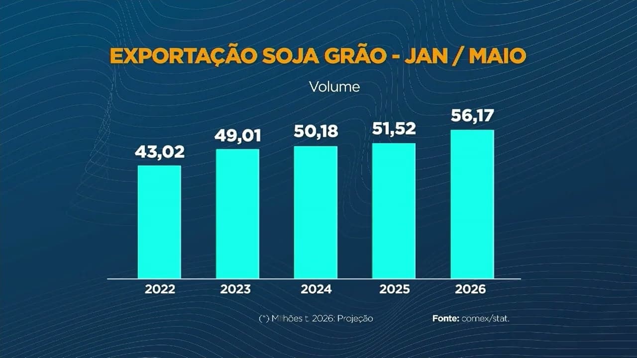Brasil aumenta exportação de soja, mas receita cai com câmbio