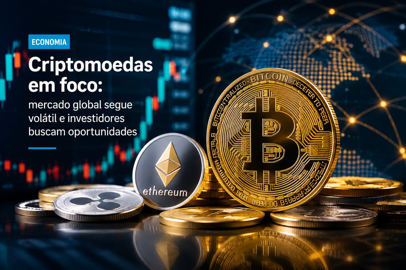 Bitcoin opera em torno de US$ 83,5 mil enquanto investidores avaliam fluxos de ETFs e cenário macro