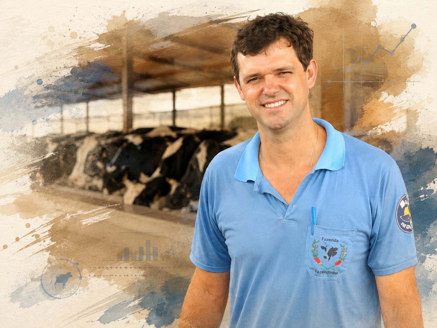 Júlio César transforma Fazenda em potência do leite em Minas Gerais