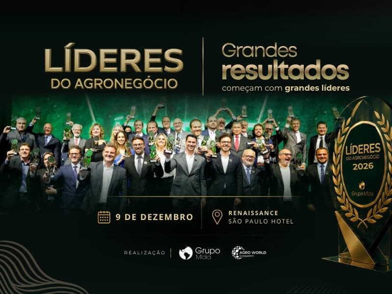 Prêmio Líderes do Agronegócio 2026 será realizado em São Paulo