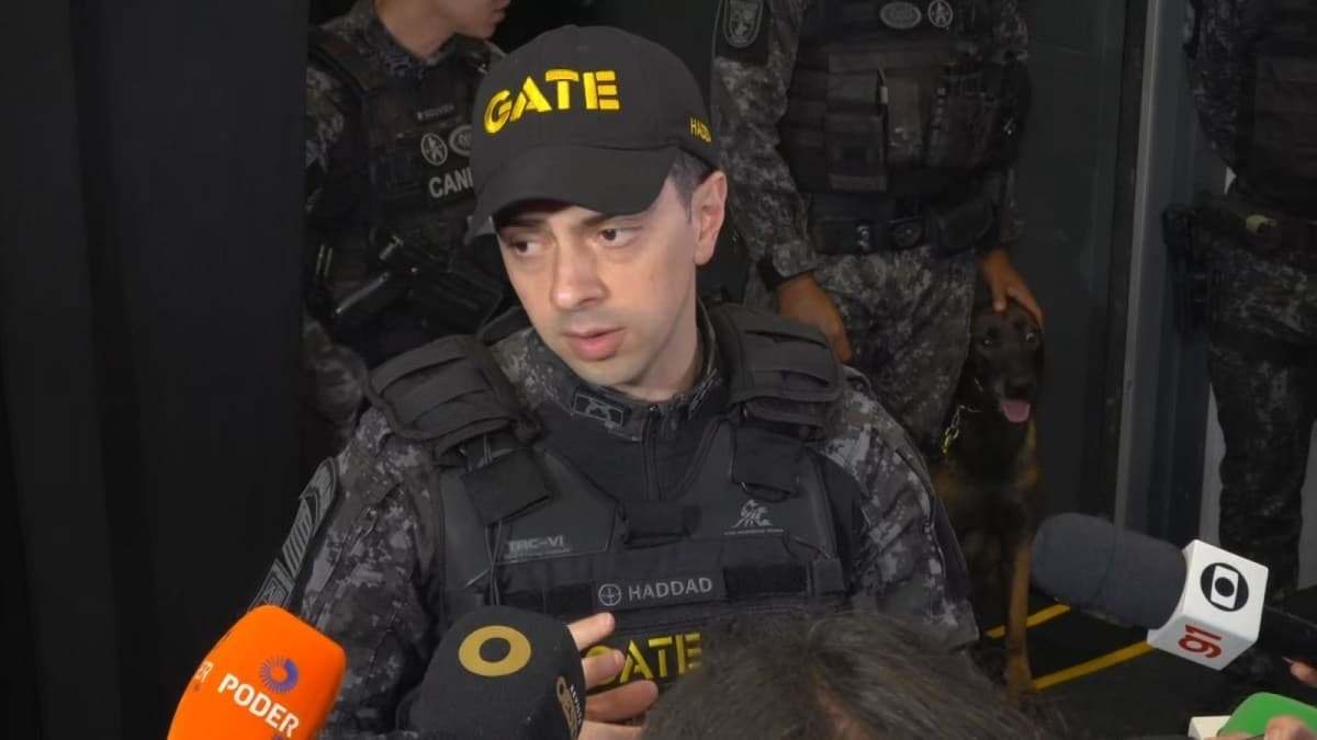 Comando do Gate informa sobre alarme falso de bomba em debate