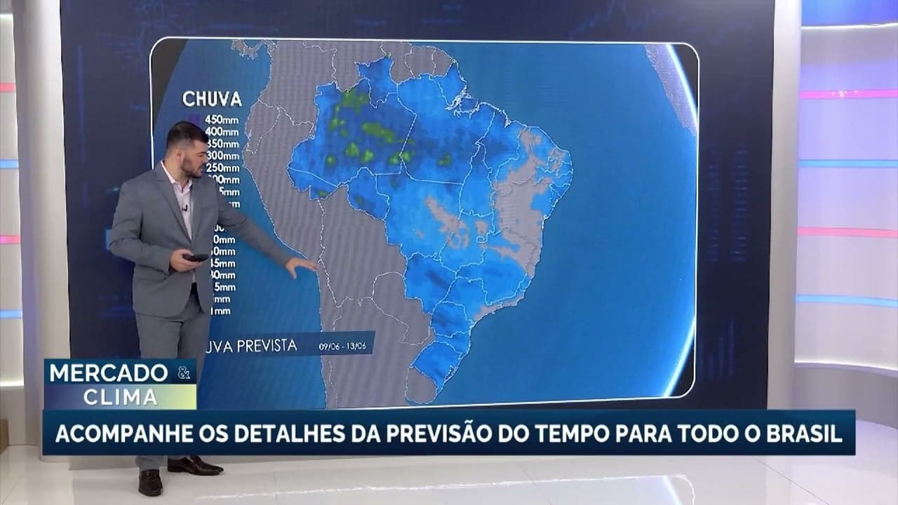 Nova frente fria trará chuvas e queda de temperatura ao Brasil