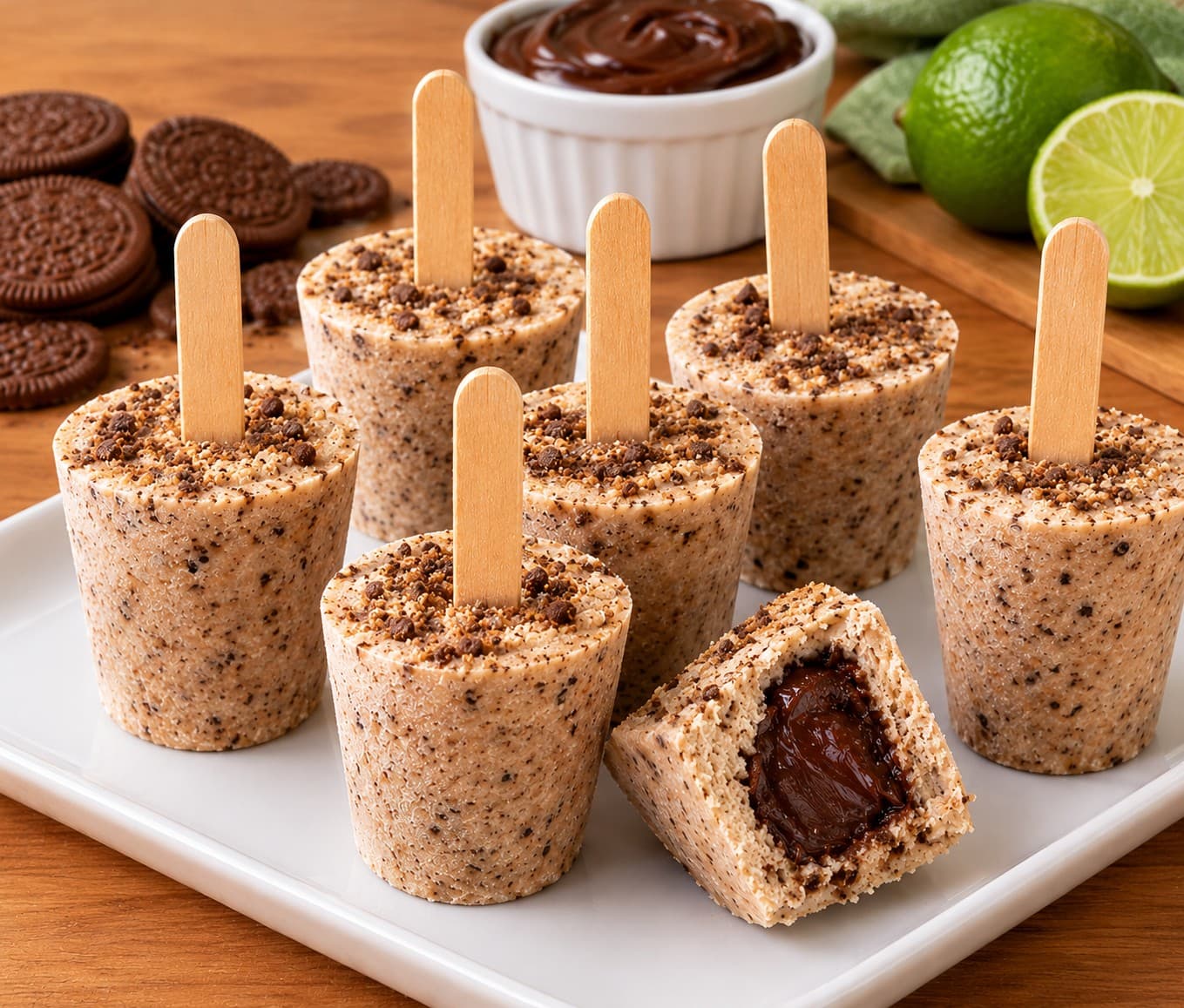 Receita de Paleta de Biscoito com Brigadeiro para o Dia das Crianças