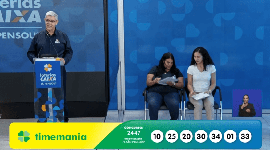 Timemania hoje: veja o resultado dos números sorteados neste domingo