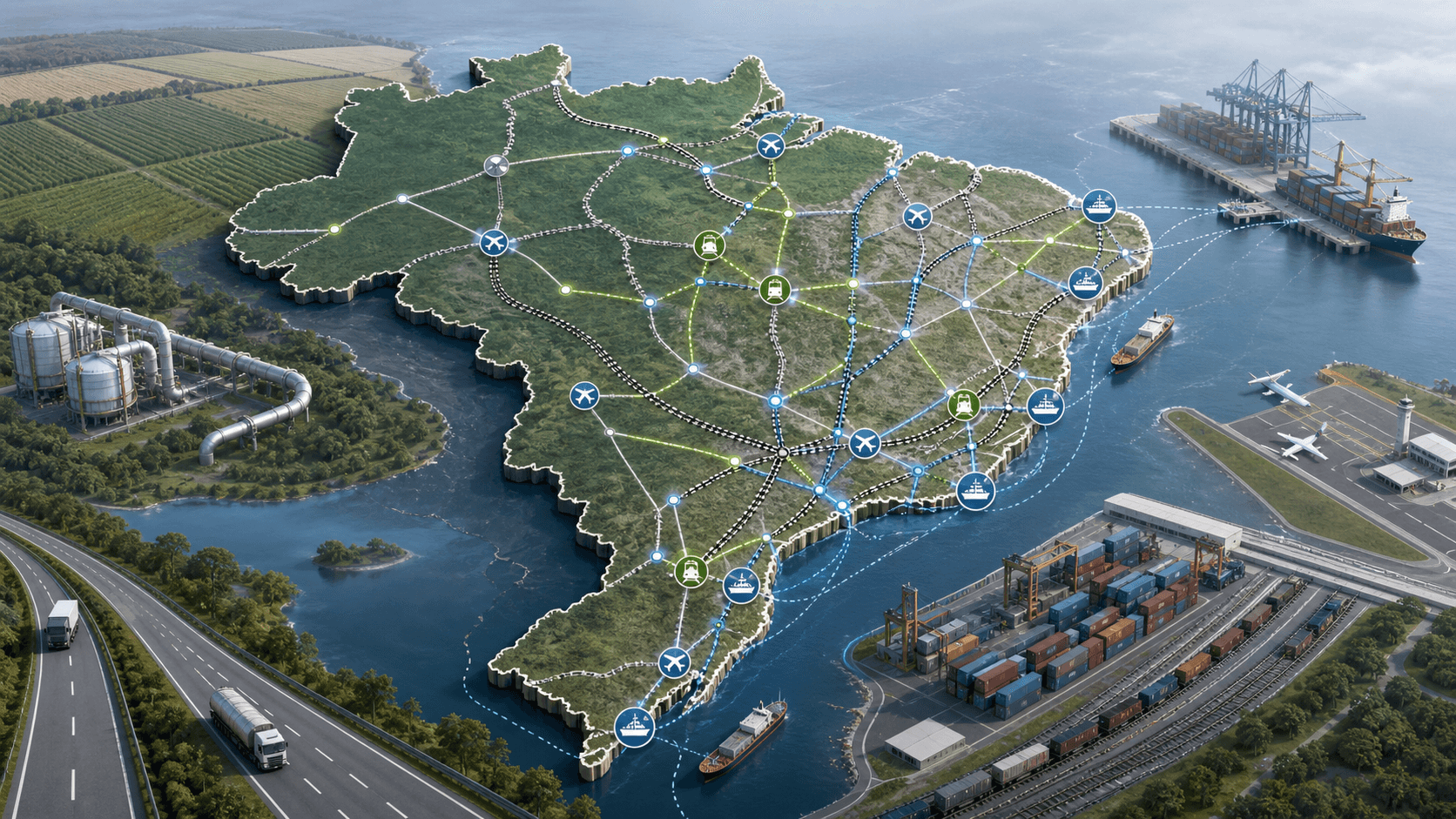 IBGE apresenta pesquisa sobre logística de transportes no Brasil