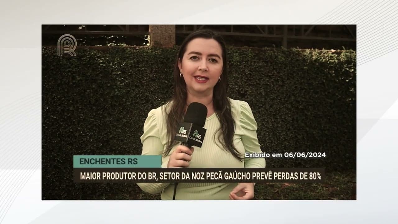 Enchentes afetam produção de noz-pecã no Rio Grande do Sul