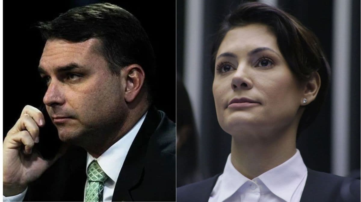 Michelle Bolsonaro evita comentar crise de Flávio e alfineta Ciro Gomes