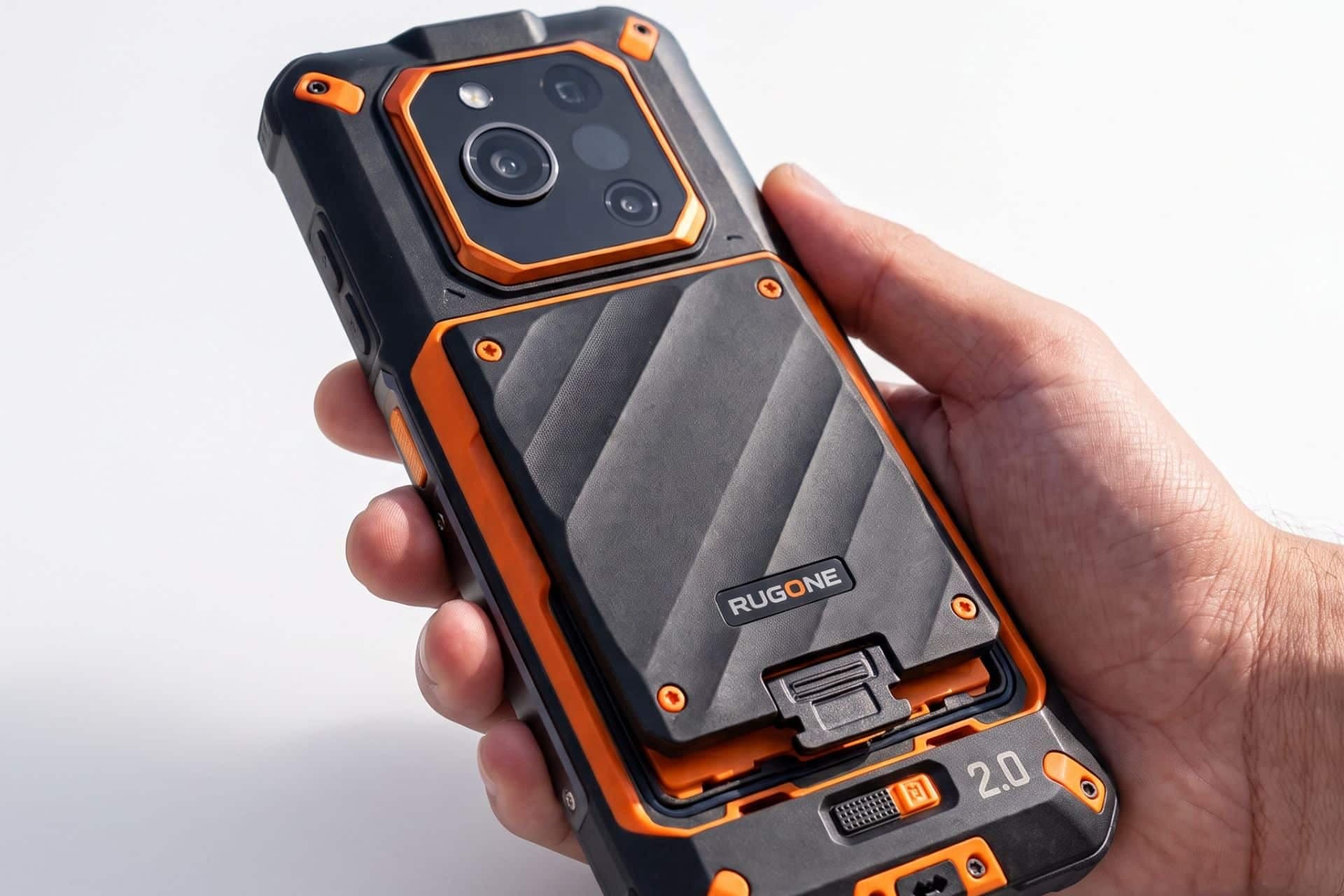 RugOne Xever 8 inova com bateria removível que não desliga celular