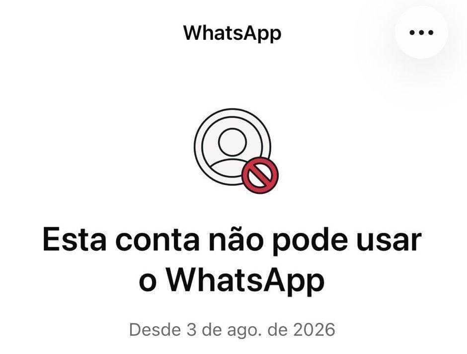 Problema global no WhatsApp suspende contas de usuários