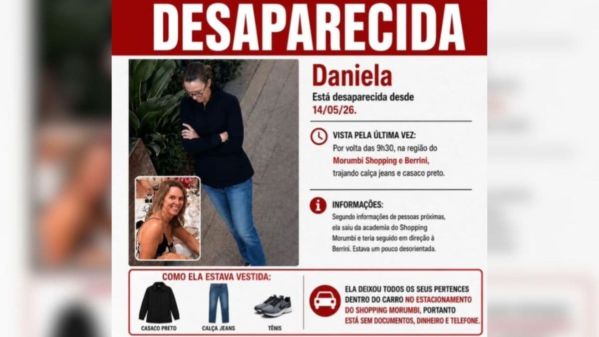 Desaparecimento de Daniela Novellino assusta em São Paulo