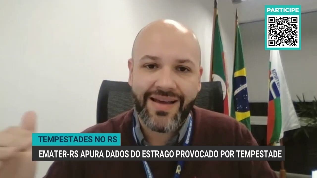Levantamento de danos no RS após tempestades avança com Emater
